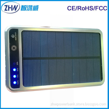 Metal Shell Solar Power Bank 7000mAh Real Capacity 2outputs (ZHW-541)